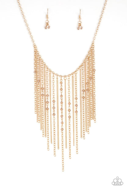 First Class Fringe - Gold Necklace - Paparazzi Accessories