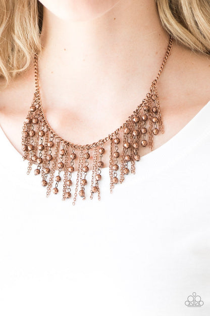 Rebel Remix - Copper Necklace - Paparazzi Accessories