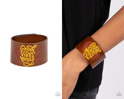 Easy Energy - Yellow Snap Wrap Bracelet - Paparazzi Accessories