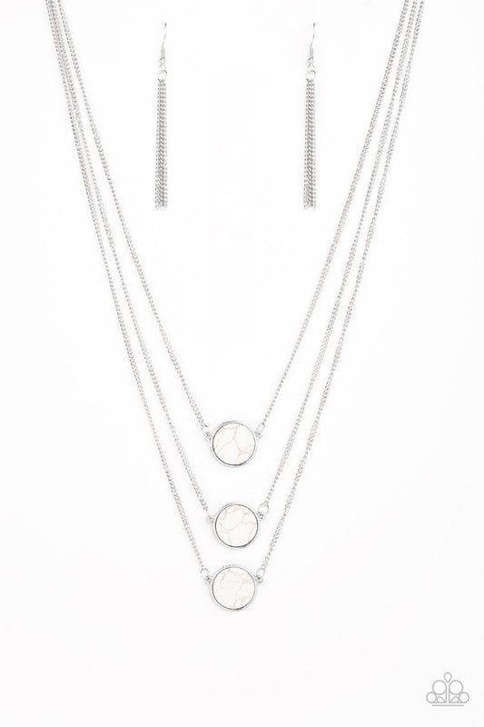 CEO of Chic - White Necklace - Paparazzi Accessories