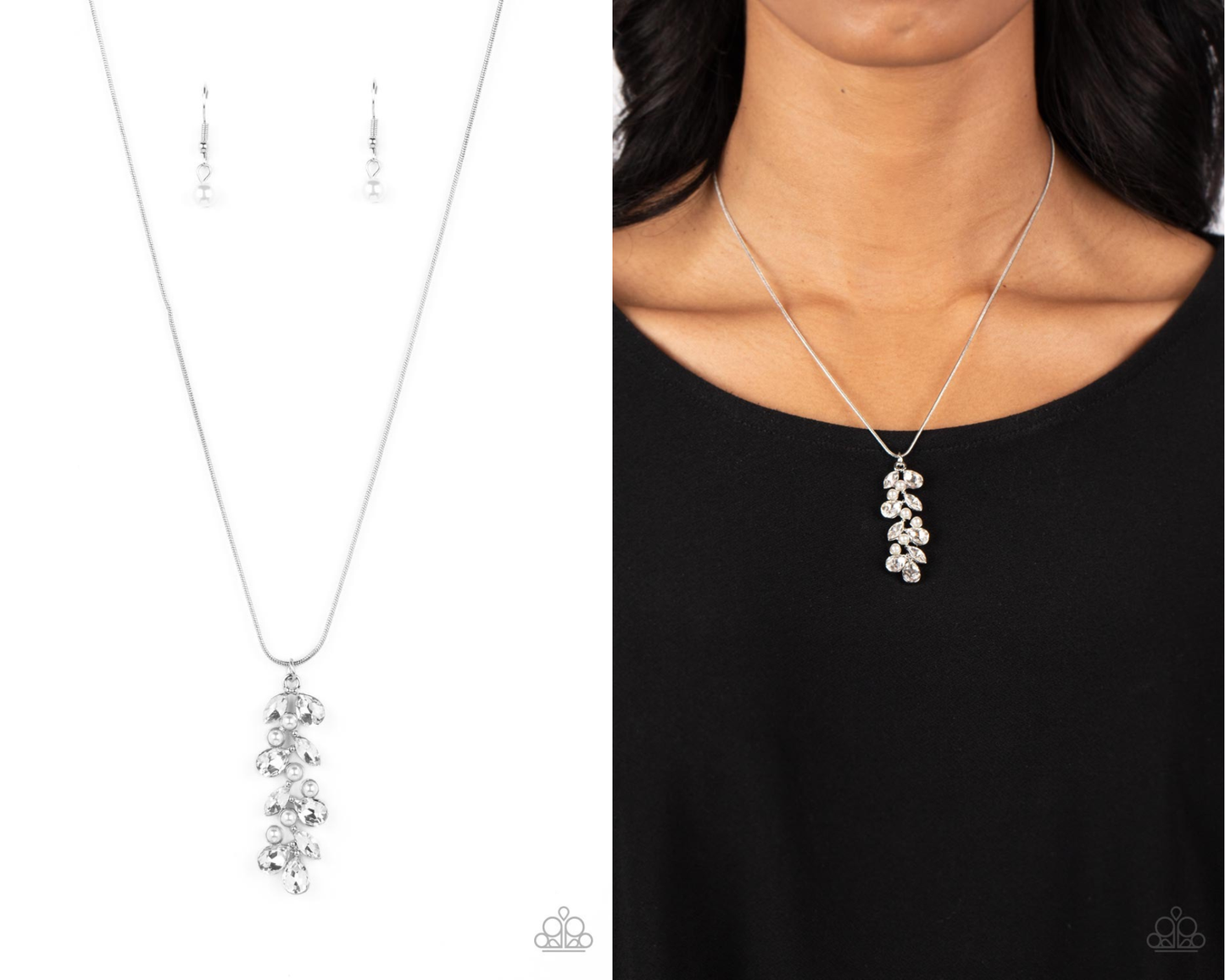Pearls Before VINE - White Necklace - Paparazzi Accessories