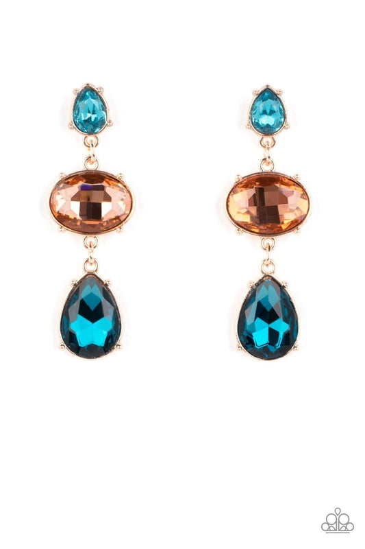 Royal Appeal - Multi Post Earrings - Paparazzi Accessories