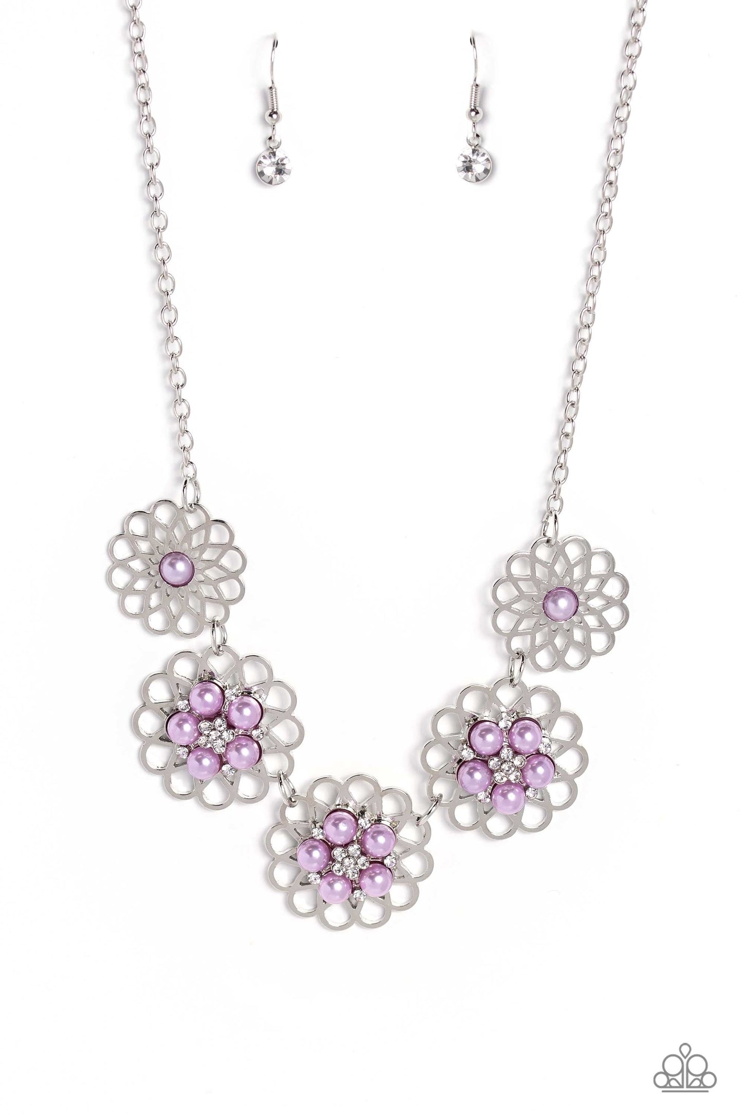 Mandala Mosaic - Purple Pearl Necklace - Paparazzi Accessories