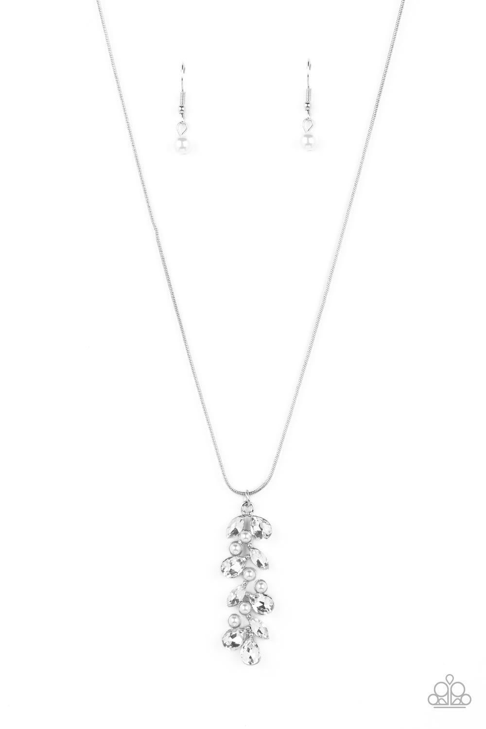 Pearls Before VINE - White Necklace - Paparazzi Accessories