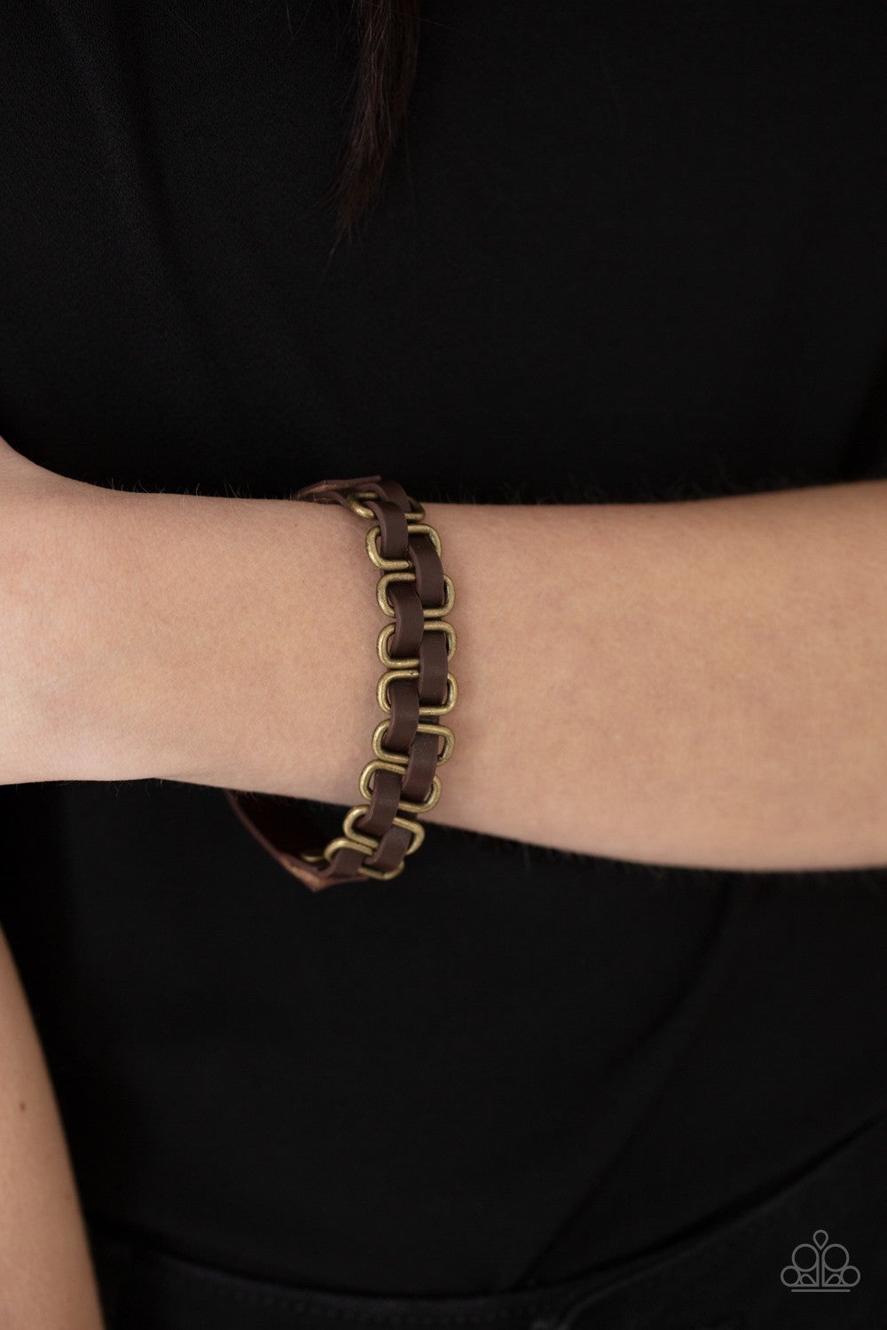 Gone Rogue - Brass Urban Bracelet - Paparazzi Accessories