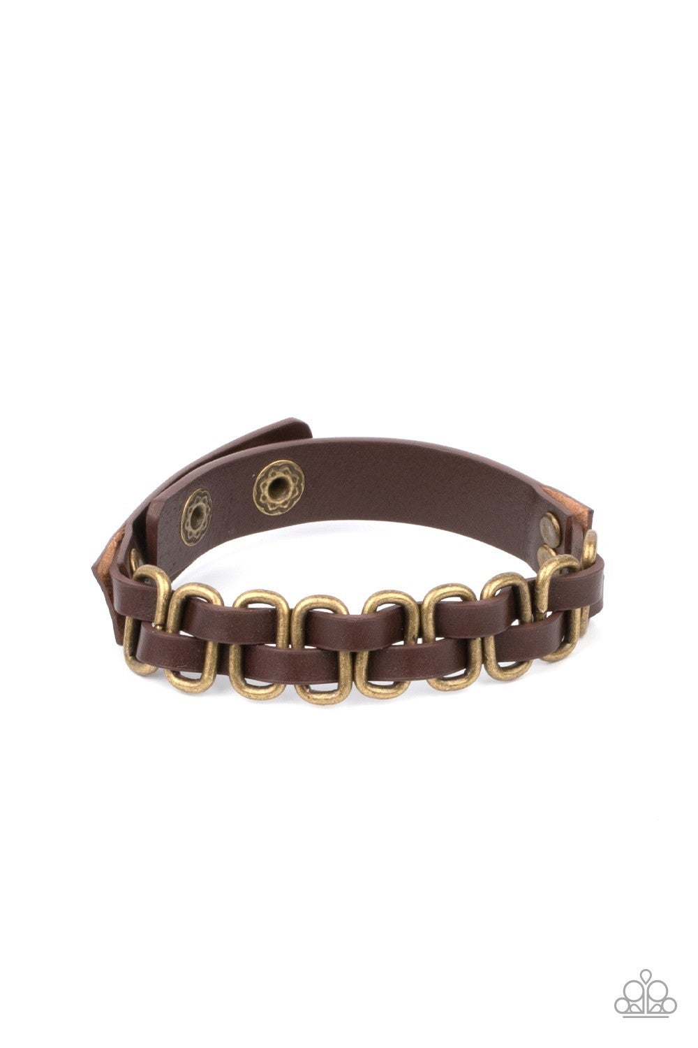 Gone Rogue - Brass Urban Bracelet - Paparazzi Accessories