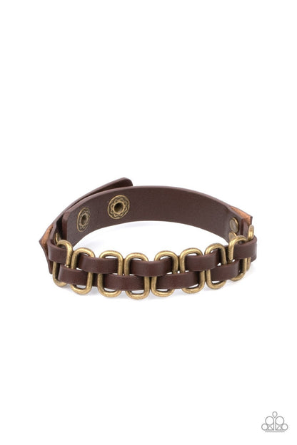 Gone Rogue - Brass Urban Bracelet - Paparazzi Accessories
