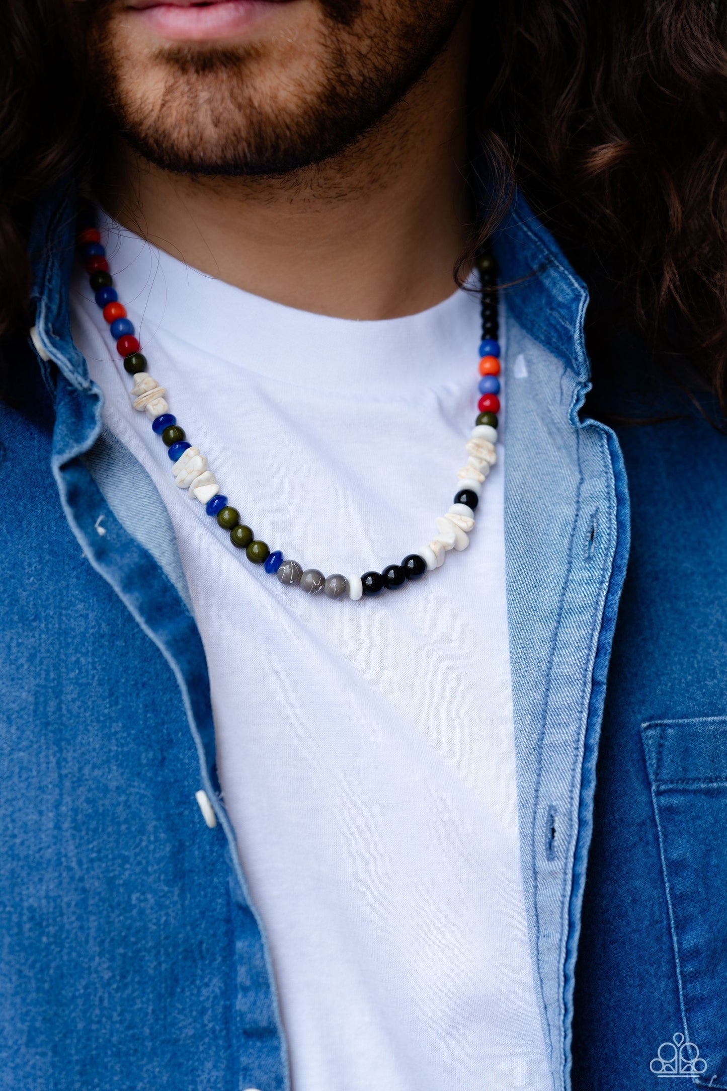Beaded Bravery - Multi - Urban Necklace - Paparazzi Accessories