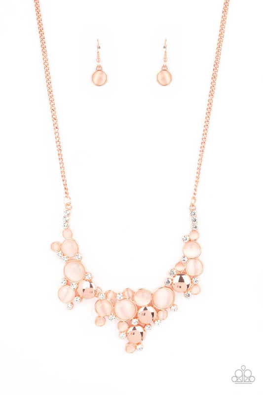 Fairytale Affair - Copper - Cat's Eye Stone Necklace - Paparazzi Accessories