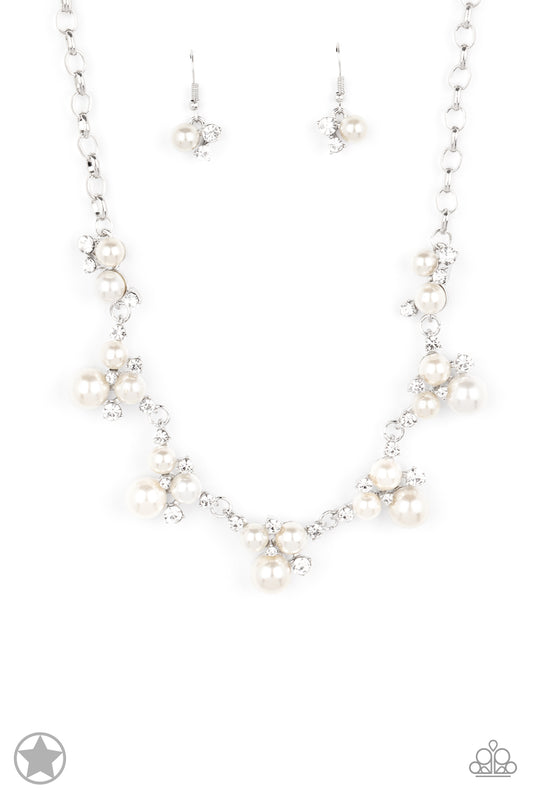 Toast To Perfection - White Pearl "Blockbuster" Necklace - Paparazzi Accessories