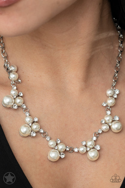 Toast To Perfection - White Pearl "Blockbuster" Necklace - Paparazzi Accessories