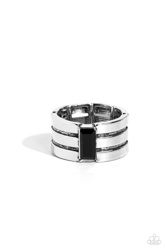Champions Club - Black Ring - Paparazzi Accessories