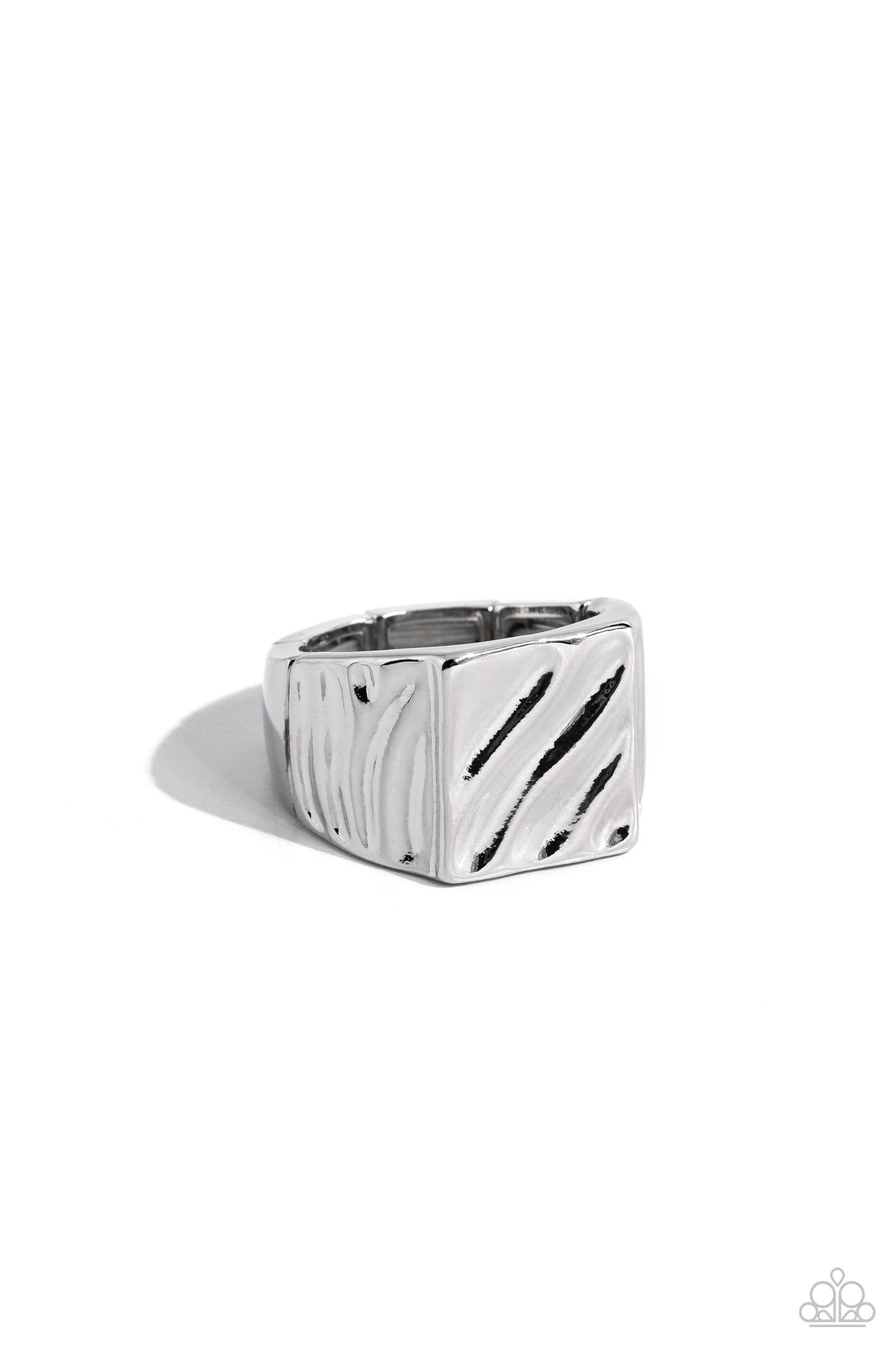 Illusion - Silver Urban Ring - Paparazzi Accessories