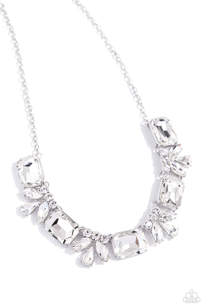 Long Live Sparkle - White Necklace - Paparazzi Accessories