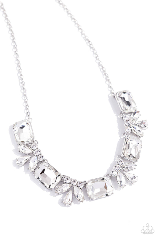 Long Live Sparkle - White Necklace - Paparazzi Accessories
