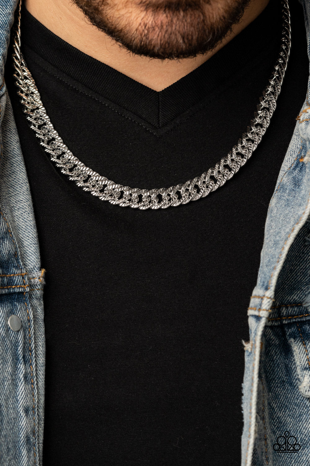 Urban Uppercut - Silver Necklace - Paparazzi Accessories