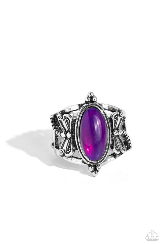 Dance of the Dragonflies - Purple Ring - Paparazzi Accessories
