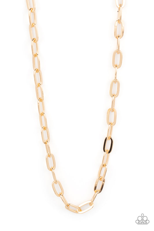Urban Quarterback - Gold Chain Necklace - Paparazzi Accessories
