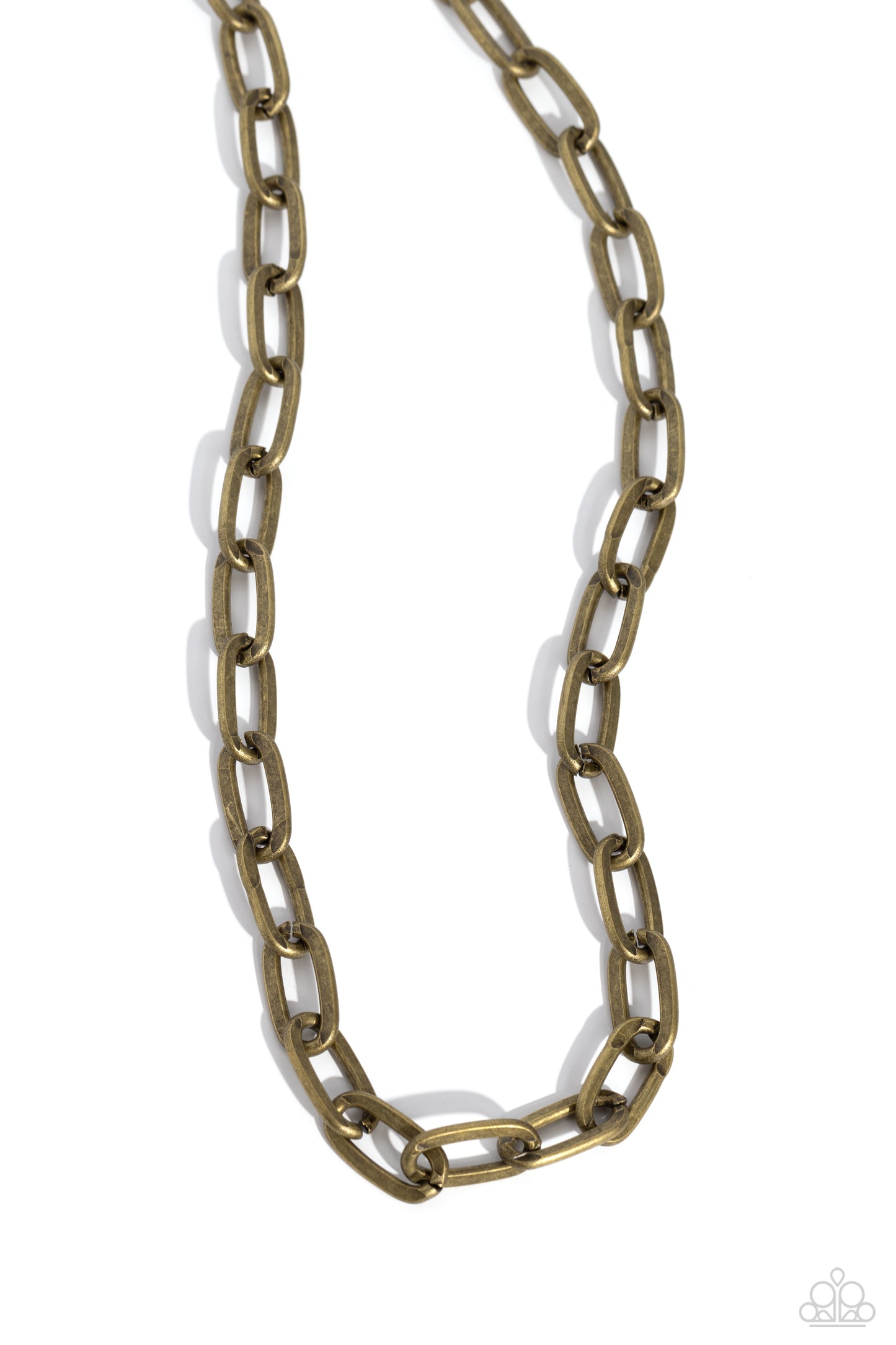 Urban Quarterback - Brass Chain Necklace - Paparazzi Accessories