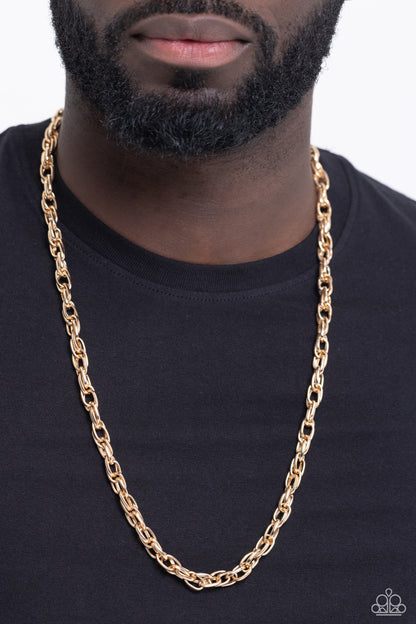 Chopper Hopper - Gold Urban Chain Necklace - Paparazzi Accessories