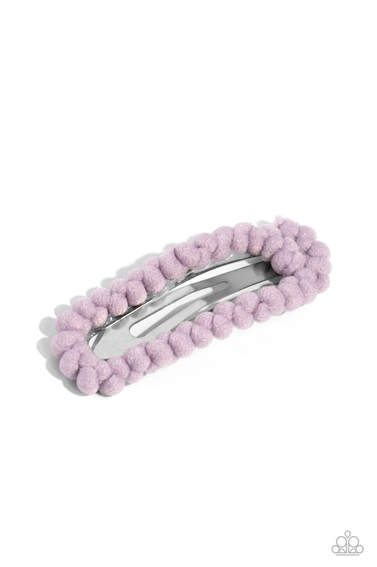 Bubble Gum Bubbly - Purple Hair Clip - Paparazzi Accessories