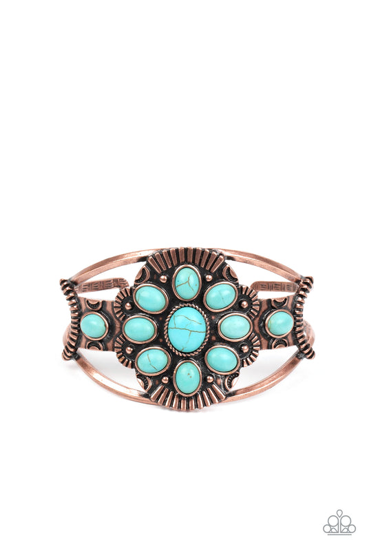 Wistfully Western - Copper Cuff Bracelet - Paparazzi Accessories