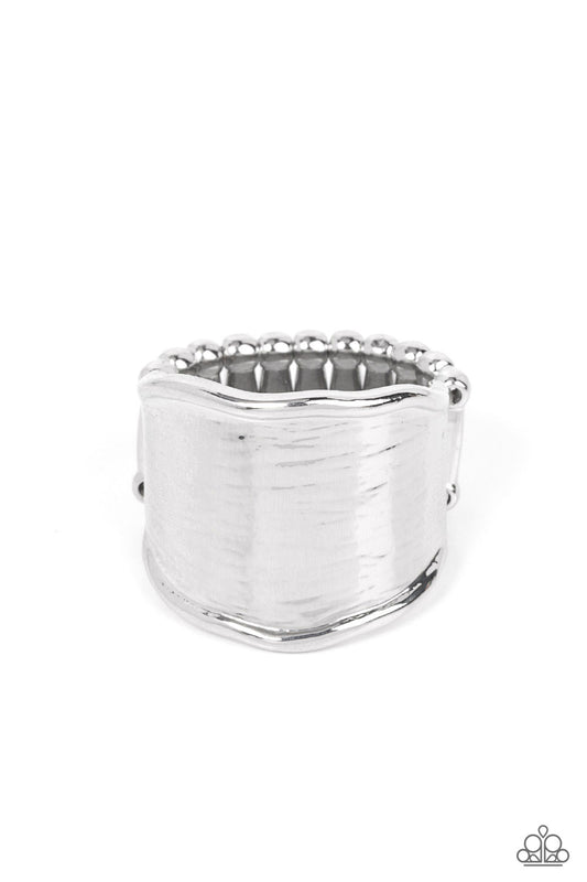 Too Little Too SLATE - Silver Ring - Paparazzi Accessories