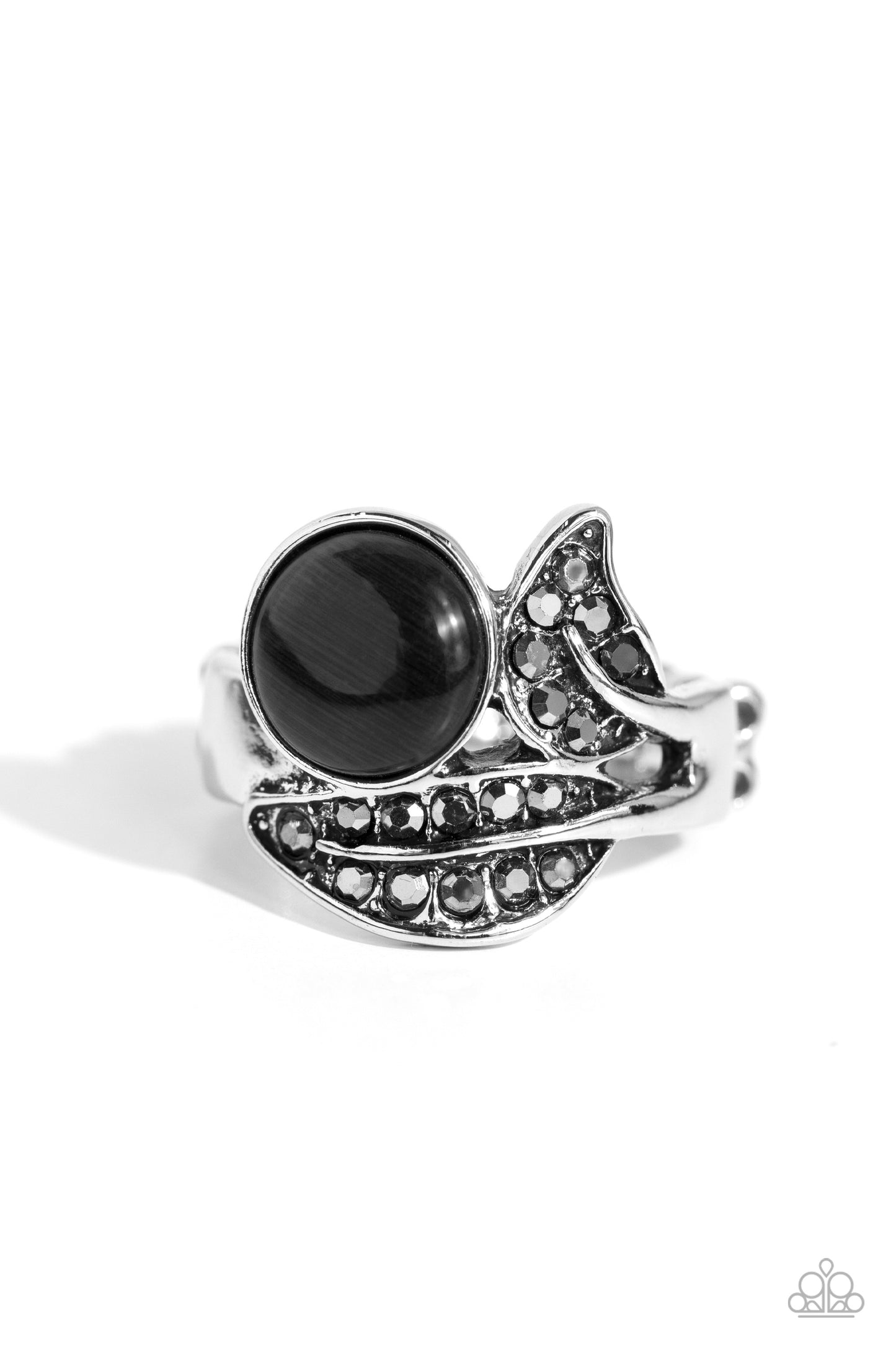 Cats Eye Candy - Black Cats Eye Stone Ring - Paparazzi Accessories