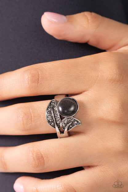 Cats Eye Candy - Black Cats Eye Stone Ring - Paparazzi Accessories