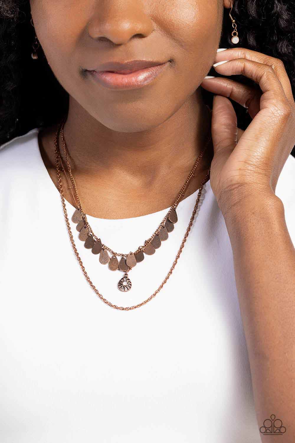 Prairie Dream - Copper Layered Necklace - Paparazzi Accessories