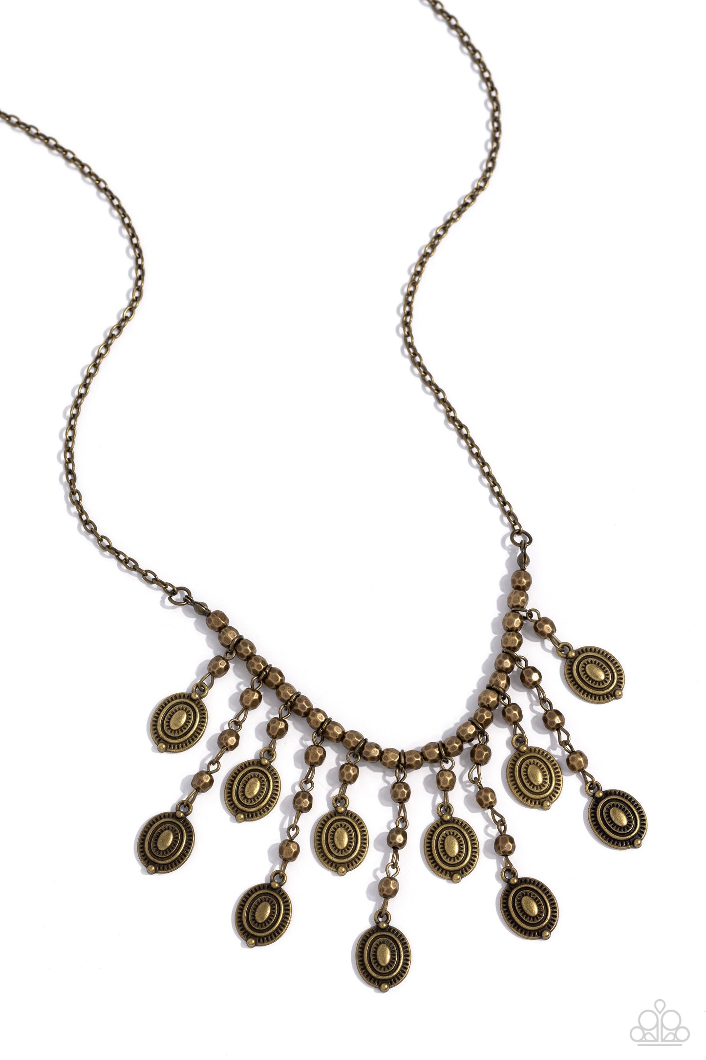 Leave it in the PASTURE - Brass Necklace - Paparazzi Accessories