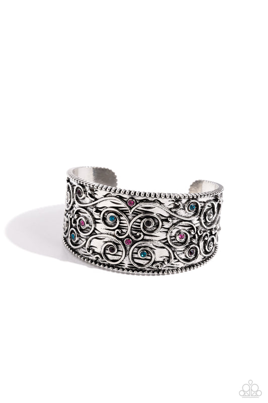 Billowy Beam - Multi Cuff Bracelet - Paparazzi Accessories