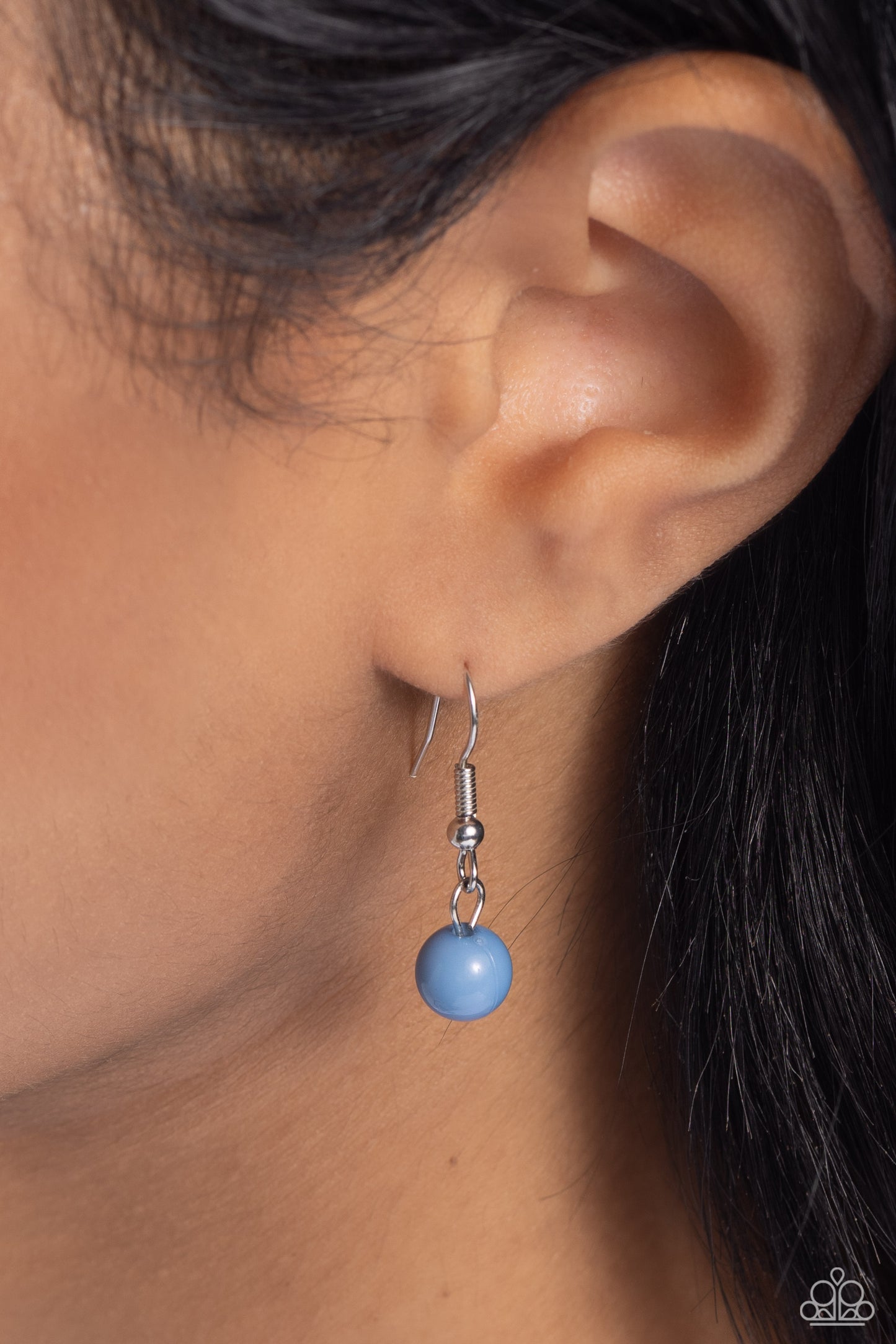 FROND-Runner Fashion - Blue Acrylic Bead Necklace - Paparazzi Accessories