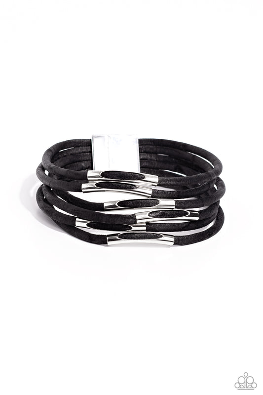 Magnetic Personality - Black Bracelet - Paparazzi Accessories