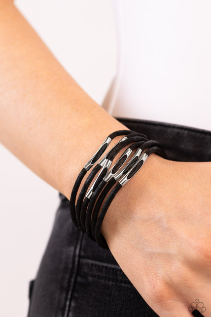 Magnetic Personality - Black Bracelet - Paparazzi Accessories