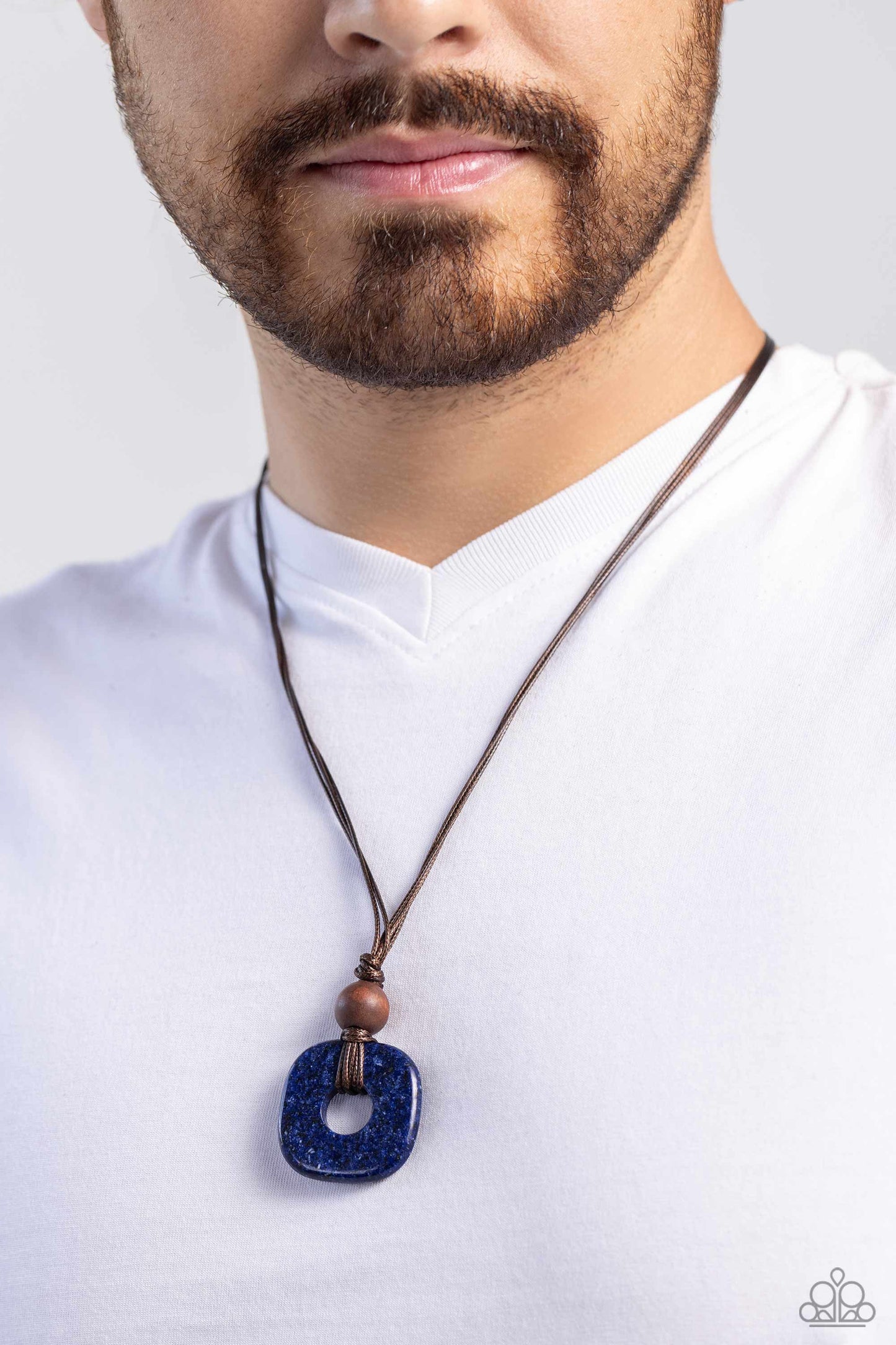 Canyon Crusade - Blue Urban Necklace - Paparazzi Accessories