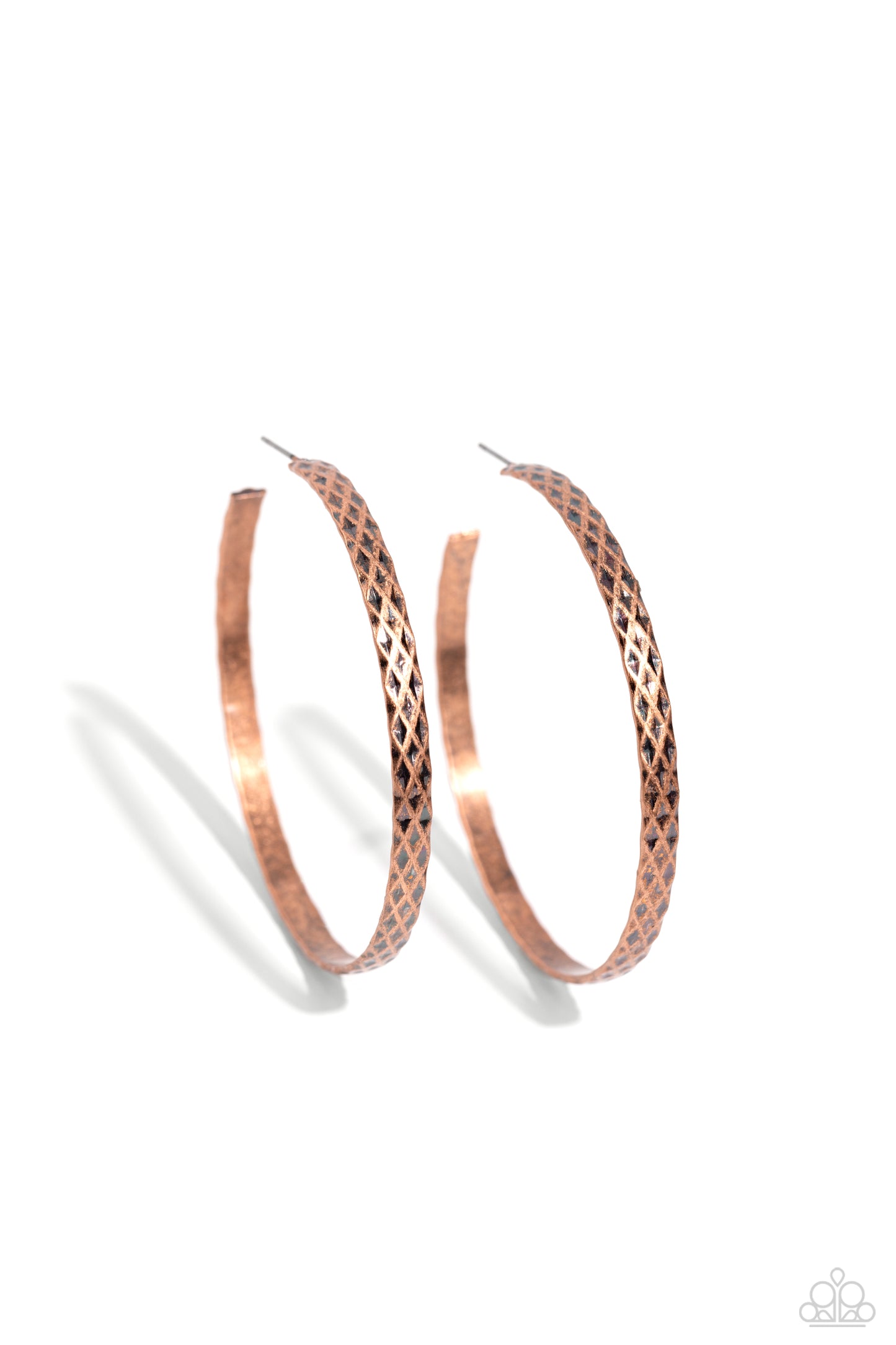 HOOP-De-Do - Copper Hoop Earrings - Paparazzi Accessories