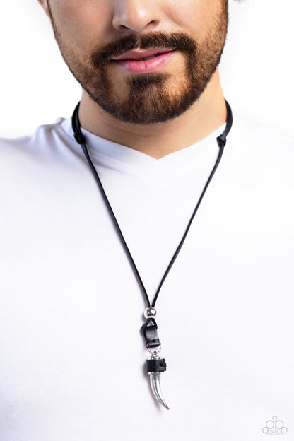 Show Your Claws - Black Urban Necklace - Paparazzi Accessories