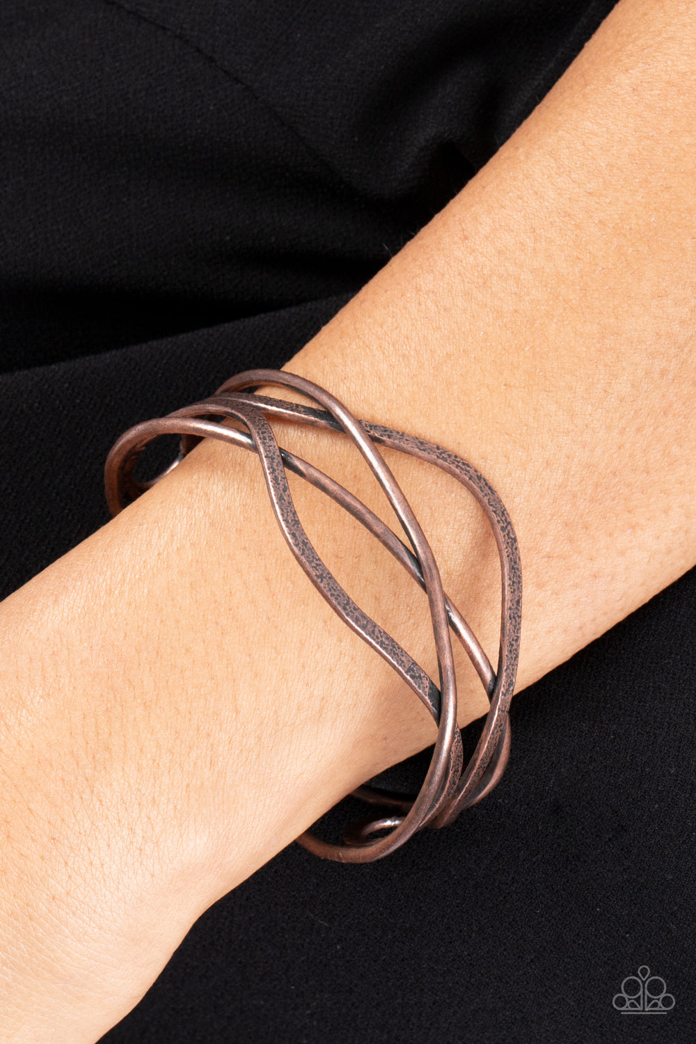 Fierce Fusion - Copper Cuff Bracelet - Paparazzi Accessories