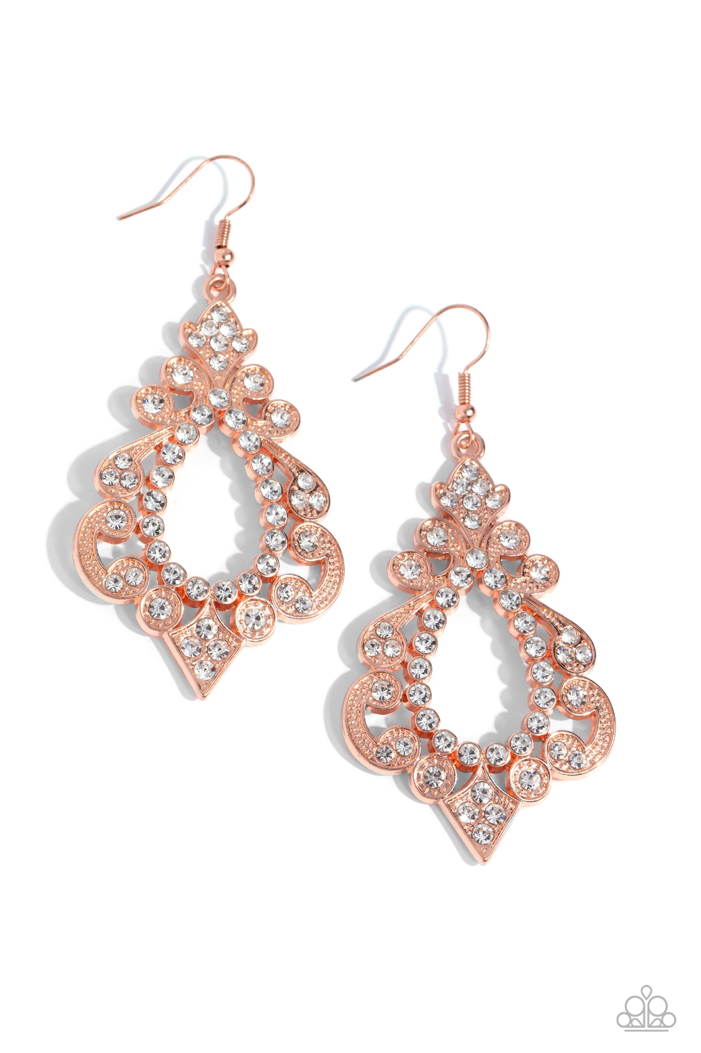 Fit for a DIVA - Copper Fishhook Earrings - Paparazzi Accessories