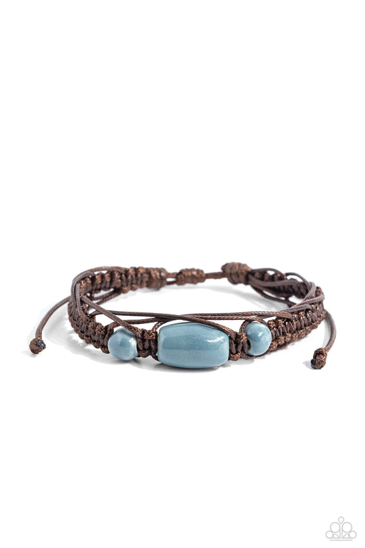 SOJOURN On - Blue Ceramic Bracelet - Paparazzi Accessories