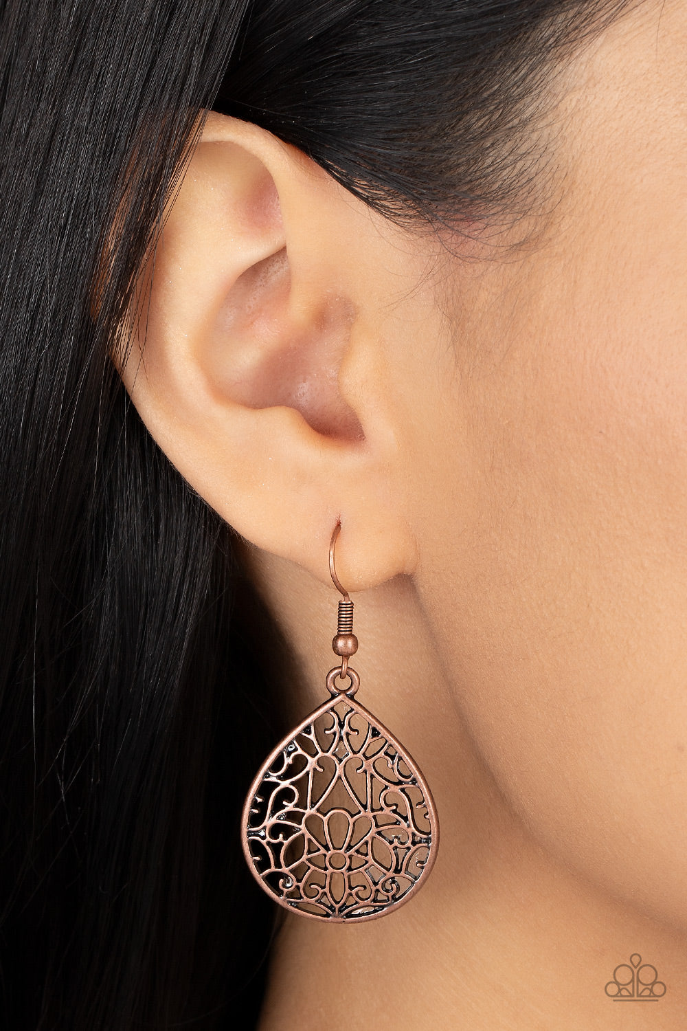 Valley Estate - Copper Earrings - Paparazzi Accessories