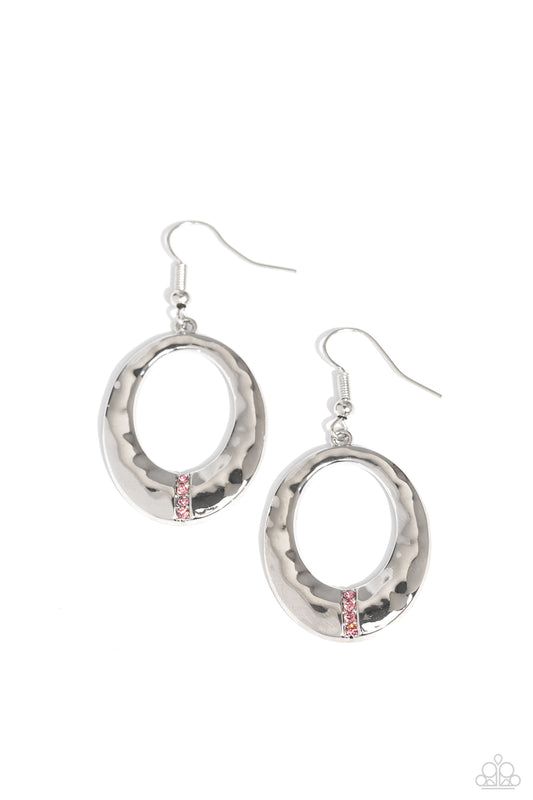 Center Stage Classic - Pink Fishhook Earrings - Paparazzi Accessories