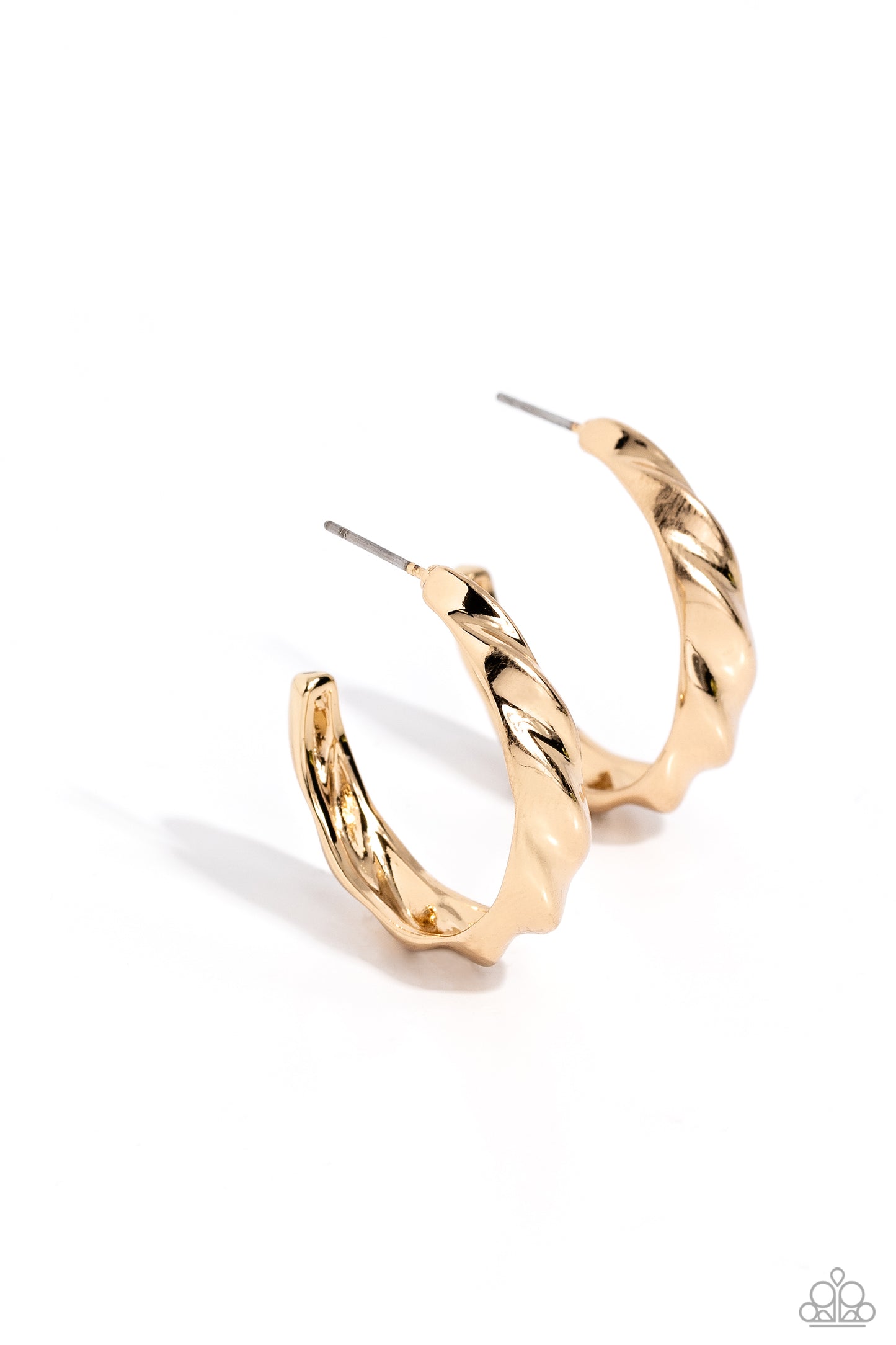 HOOP it Up - Gold Hoop Earrings - Paparazzi Accessories