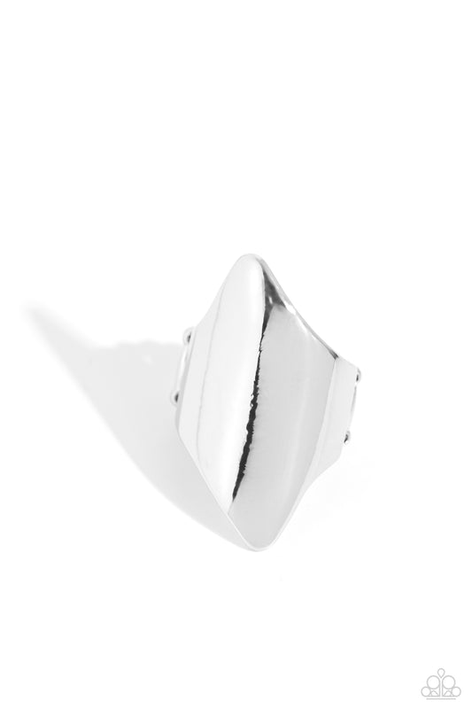 Pointed Palm Desert - Silver Ring - Paparazzi Accessories