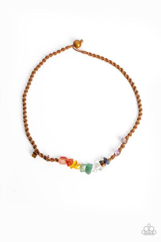 Chiseled Craving - Brown Urban Necklace - Paparazzi Accessories