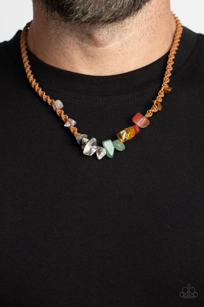 Chiseled Craving - Brown Urban Necklace - Paparazzi Accessories