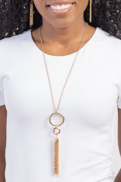 Tassel Tune - Gold Necklace - Paparazzi Accessories