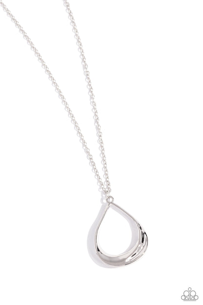 Subtle Season - Silver Necklace - Paparazzi Accessories