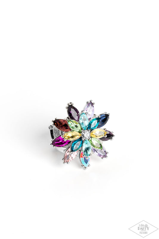 Am I GLEAMing? - Multi Rhinestone Ring - Paparazzi Accessories